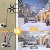 Dekofun Christmas Light Splitter Connector, 2 Pin 1-to-5 Fairy Lights