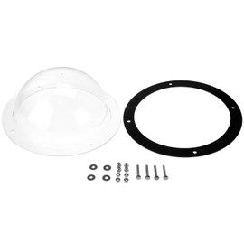 QWORK 2 Packs Dog Fence Window - Acrylic Dom Pet Viewing Window, Clear View Dome Pet Peek Window