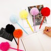 Fluffy Pink Pom Pom Gel Pens, 8.27 Inch Length with