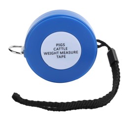 KIMISS Retractable 2.5m Body Weight Measuring Tape for Livestock - Suitable for Pig, Cattle, Goat & Calf Weight Measuring