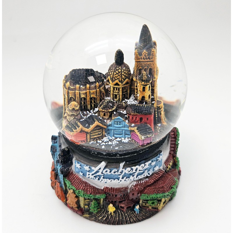 Souvenir Snow Globe Aachen Christmas Market | 65 mm Diameter