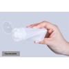 12 x 100ml Empty Refillable Clear Plastic Cosmetic Sample Tubes