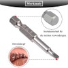 Teocpai 6 Pieces Triangle Screwdriver Bits, 50 mm Magnetic Triangle