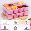 WETRBWEH Snack Box Container with Insulated Cooler Bag, Divided Serving