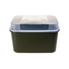 Tupperware Naschkatz 7.3 L Treasure Chest Container Olive Green without