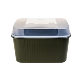 Tupperware Naschkatz 7.3 L Treasure Chest Container Olive Green without Insert (Including 1x Magnetic Caterpillar)