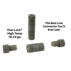 Posi-Lock® High Temp 18-24 ga. Pack of 10. The Best Line Connector You’ll Ever Use! (Choose Your Gauge Size and Amount) (Posi-Lock® High Temp 18-24 ga, 10)