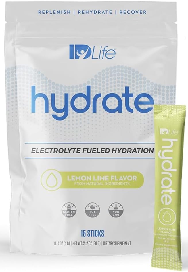 IDLife Bebida Hidratante En Polvo Fruit Punch Hidratación Instantánea Con Electrolitos, Vitaminas, Mct Y Minerales para Nutrientes Vitales - 15