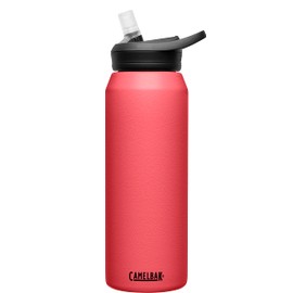 CamelBak eddy+ Water Bottle with Straw 32oz - Insulated Stainless Steel, Wild Strawberry