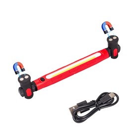 Work Light,3000LM Bright LED Work Lights,4400mAh Rechargeable Magnetic Underhood Work Light with Hooks& Power Output,for Car Repairing/Inspection/Garage