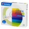 Verbatim Japan SW80QM5V1 Repeated Recording CD-RW 700MB 5-Disc Two-Tone Disc