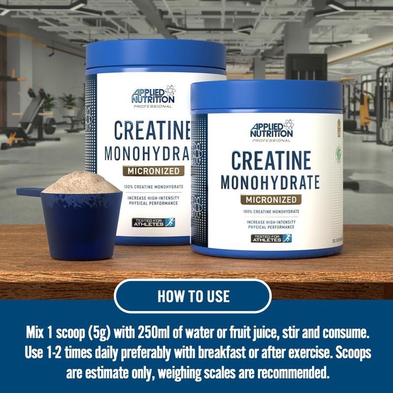 Applied Nutrition Creatine Flavoured - Creatine Monohydrate Micronized Powder with