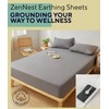 Zenapura ZenNest Grounding Organic Cotton Fitted Sheet - Earthing Connection