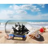 SAILINGSTORY Pirate Ship in a Bottle Ship Model Black Pearl