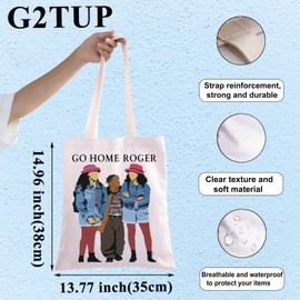 G2TUP 90s Sister Hilarious Sitcom Show Tote Bag Sister Tv Show Fans Gift Go Home Roger Sister Shoulder Bag Sister Show Merch, Go Home Roger Tg