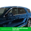 Goodyear Shatterproof in-Channel Window Deflectors for Hyundai Palisade 2020-2025, Rain