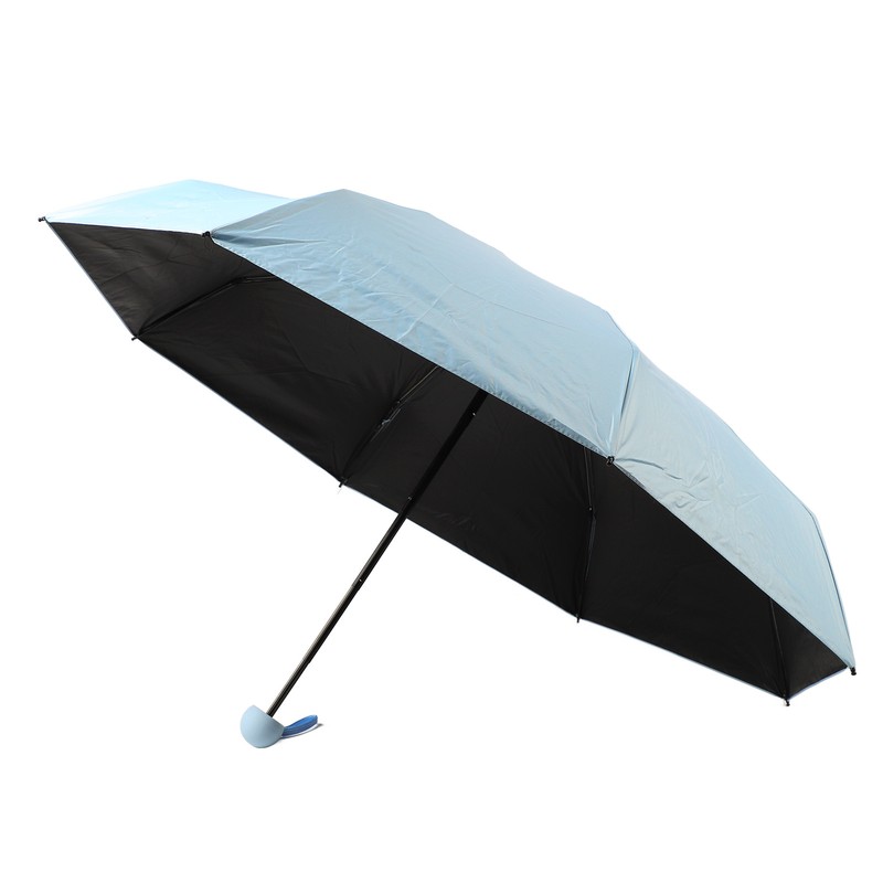 Sun Umbrella Mini Compact Sky Blue Foldable Umbrella for Sunny