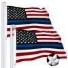UD_G128 Blue Lives Matter Flag 4x6 FT 2-Pack Police Flag
