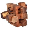 Pen Up Mini, Wooden Brick Puzzle with 12 Identical Pieces,