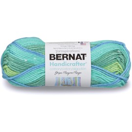 Bernat Handicrafter Cotton Stripes Country Stripes Yarn - 6 Pack of 42.5g/1.5oz - Cotton - 4 Medium (Worsted) - 68 Yards - Knitting/Crochet