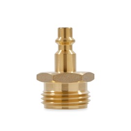 Camco RV Blowout Plug for Winterization - Features Brass Quick Connect-Aids for Easy Attachment - Essential RV Winterization Tool Prevents Freeze Damage (36143)