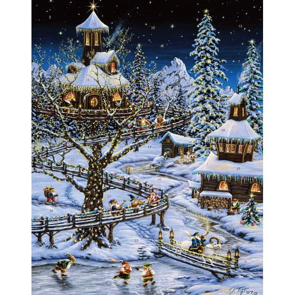 Woodland Holiday Advent Calendar (Countdown to Christmas)