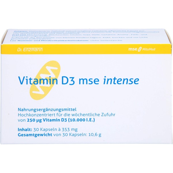 Vitamin D3 mse Intense Kapseln, 30 St. Kapseln