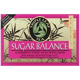Triple Leaf Tea, Sugar Balance, 20 Tea Bags (Pack of 6) by Triple Leaf Tea