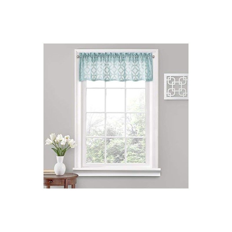 Vue Trellis Clip Corto Cenefa Cortina de Ventana pequeña para