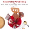Rotating Utensil Holder, 360° Rotating Red Kitchen Utensils Holder 3