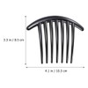 3 Pcs Plastic Hair Side Combs French Twist Comb Tortoise