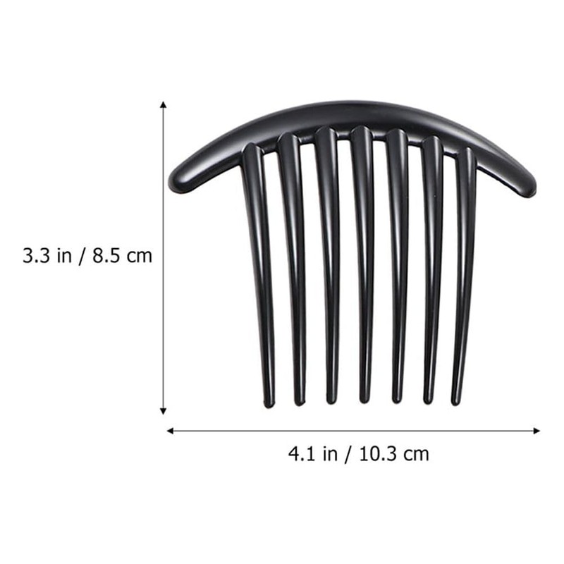 3 Pcs Plastic Hair Side Combs French Twist Comb Tortoise