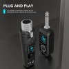 Tecmiyo 3pzs System De Micrófono Inalámbrico, Xlr Transmisor Y Xlr