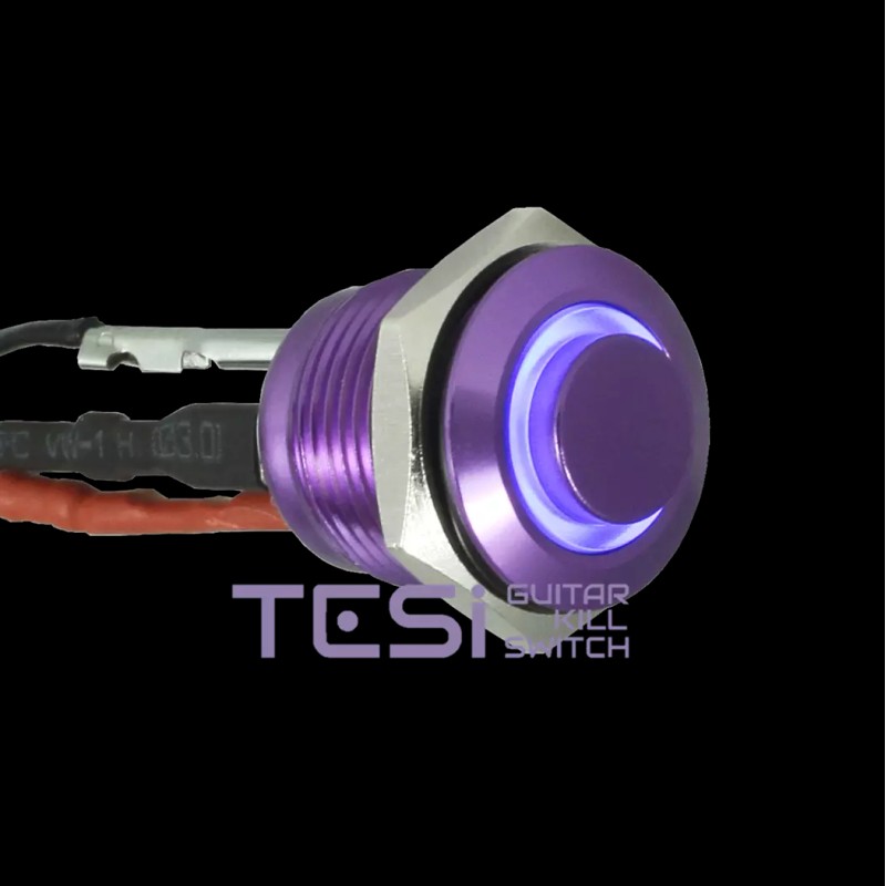 Tesi FILO 16MM LED Momentary Push Button Guitar Kill Switch