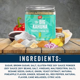 PS Seasoning Big Kahuna Pineapple Teriyaki Rub- Hawaiian Seasoning Dry BBQ Rub for Chicken, Pork, Beef, Fish, Vegetables