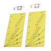 2set Seam Guide Ruler Strong Magnetic Stainless Steel Transparent Acrylic