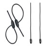 ArrErr 5 Pack Adjustable Bungee Cords with Clips Self Bite