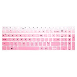 Keyboard Skin Compatible for 15.6" HP Pavilion X360 15-br075nr, HP Envy x360 15m-bp/bq, HP Spectre x360 15-ch011dx, HP Pavilion 15-cb 15-cc 15-cd 15-bw 15-bs & 17.3" HP 17m-ae 17-bs Series -Pink Ombre