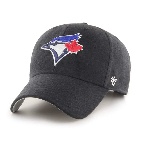 Men's Toronto Blue Jays Black MVP Adjustable Hat - One Size
