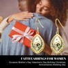 Mustard Seed Cross Earrings Sterling Silver 14K Gold Plated Faith