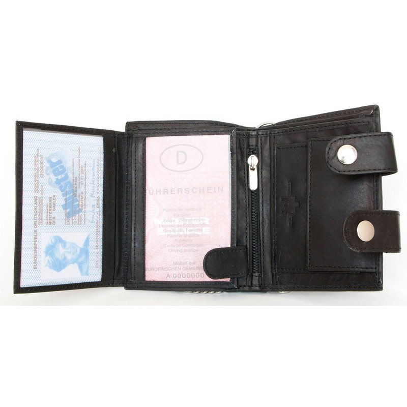 Men's Biker's Wallet Kabana with 45 Cm Long Metal Chain