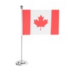 Operitacx Small Canada National Flag with Base Polyester Miniature Desk