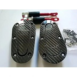 Carbon Fiber Racing Car Bonnet Plus Flush Mount Hood Latch Steel Pin Locking Kit