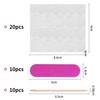 Pack of 20 Transparent Manicure Glue, with 10 Pieces Manicure