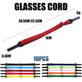 DKDDSSS Sports Glasses Strap - High-Quality Glasses Strap for Men and Women, Floating Sunglasses Chain, Ideal for Sports Glasses and Children - Glasses Strap in Stylish Design, multicoloured