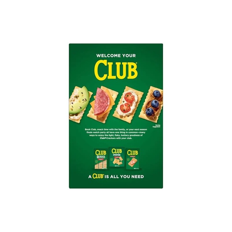 Club Original Crackers 13.7oz Pack of 1 Buttery Flaky Snack