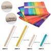 600PCS Mixed Coloured Lollipop Sticks for Crafts Wood Craft Sticks