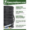 TechSweepPro 3/8" 4800PSI Pressure Washer Hose 150FT with Swivel Quick