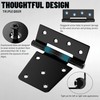 TRIPLE DEER 3.5 Inch Heavy Duty Gate Hinges, Extra Thick