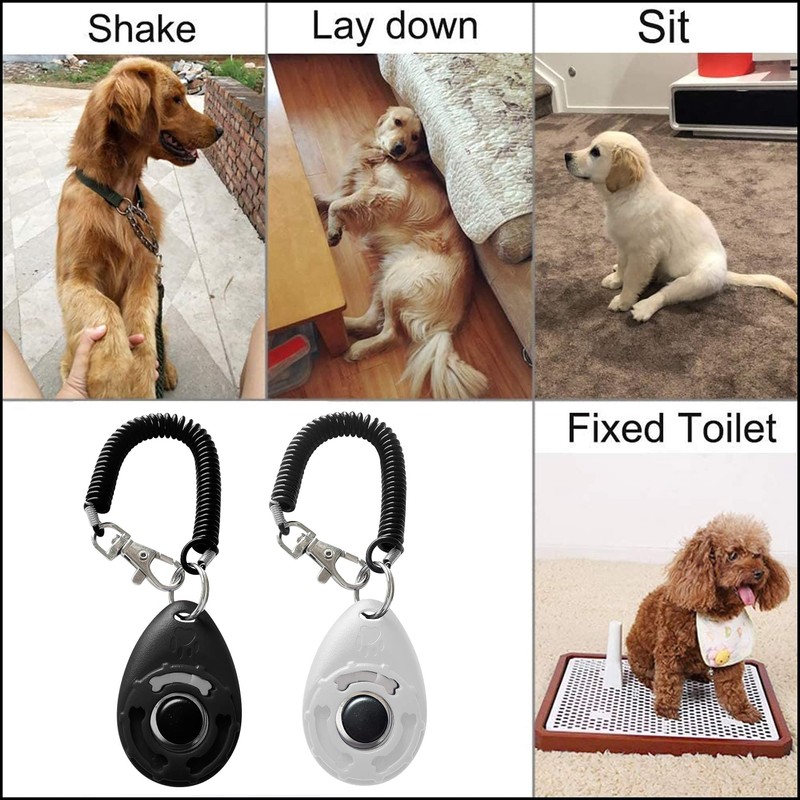 IRYNA Dog Clicker 2 Pack Clickers for Dog Training, Dog